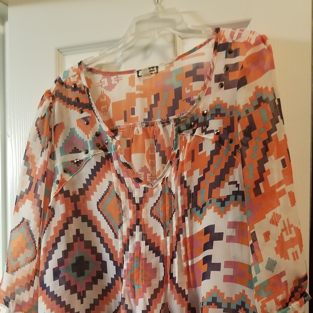 Sheer Tunic Top